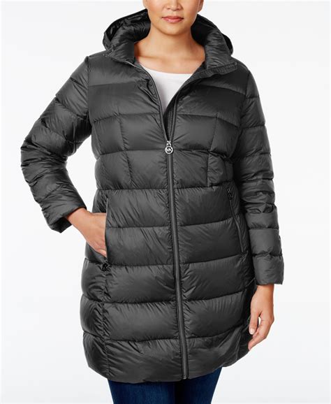 michael kors women's hooded puffer coat|michael kors packable down.